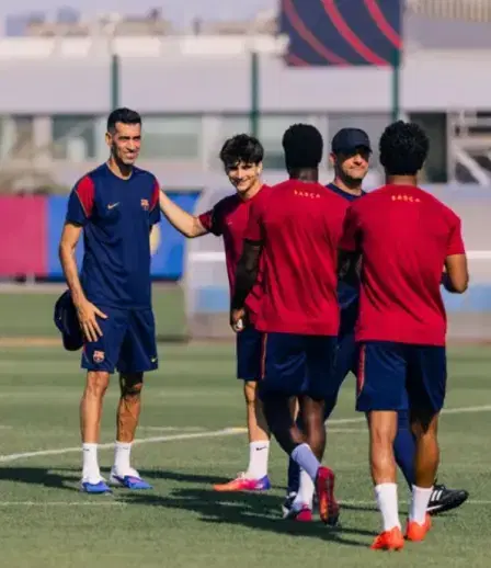 Busquets' first steps as a coach