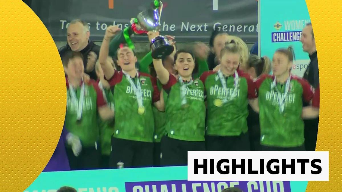 Glentoran Secures Challenge Cup with Victory in Shootout